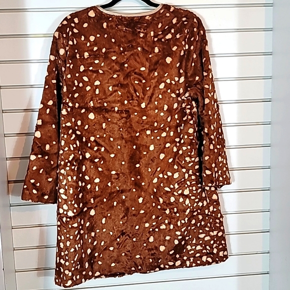 Maison Jules Faux Fur XL Brown/ Cream  Fully Lined - Picture 2 of 8